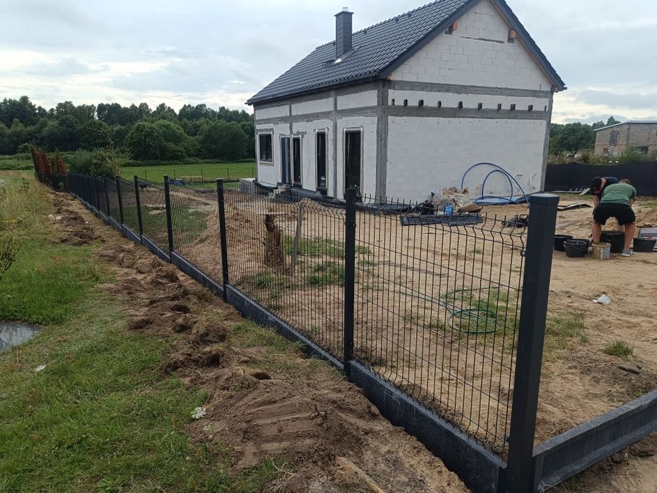 Ogrodzenia panelowe , bramy i furtki , z montażem