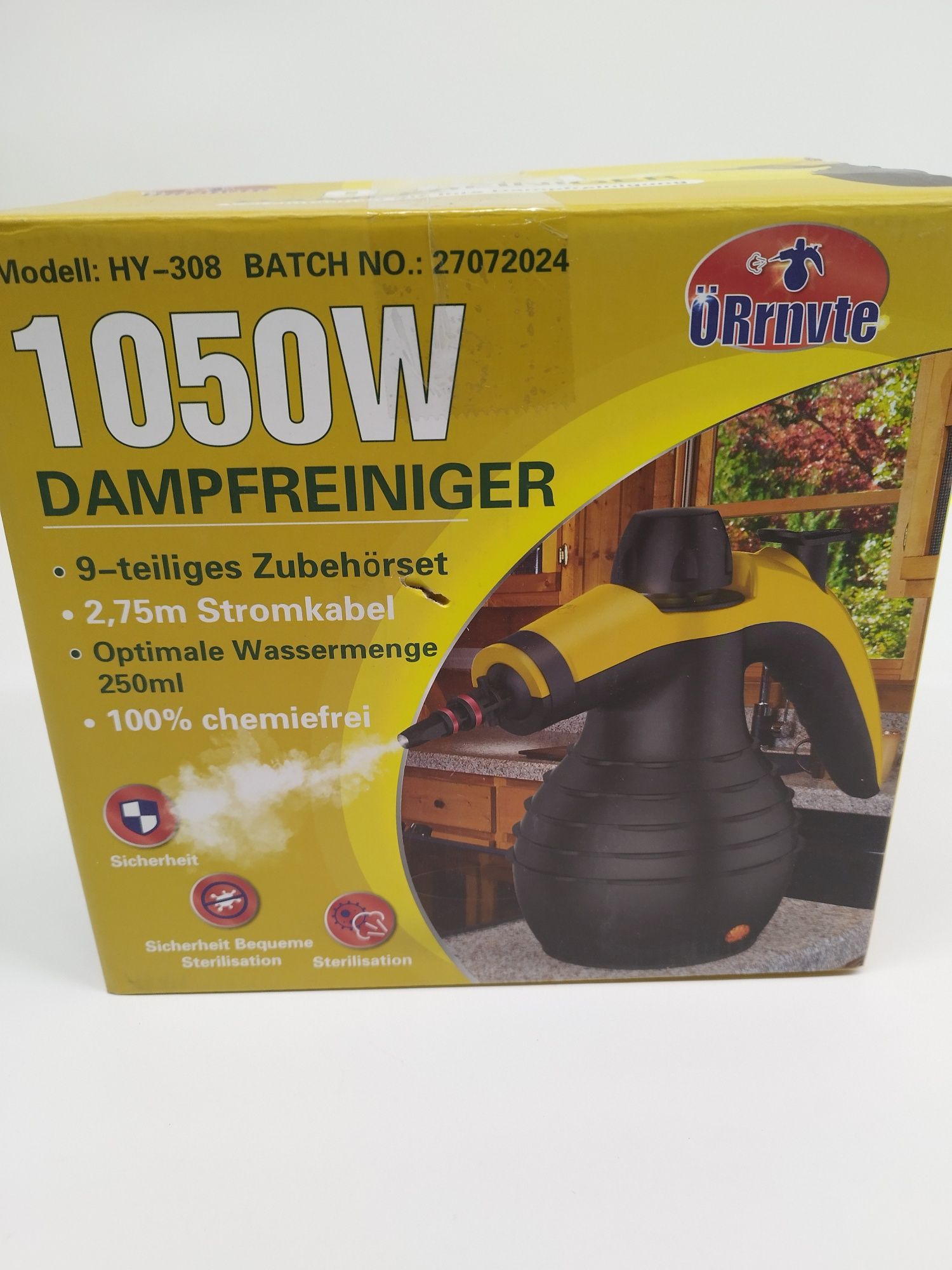 Myjka parowa parownica 1050W