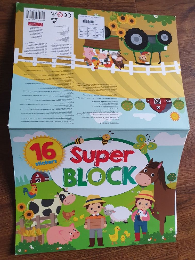 Wesoła Farma - Super block 16 naklejek
