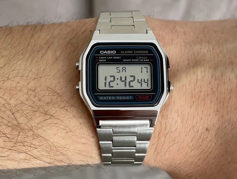 Годинник Casio A158WA-1/Оригінальний годинник Casio/Чоловічий годинник