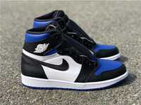 Кроссовки Nike Air Jordan 1 Retro High Game Royal Toe Джорданы синие