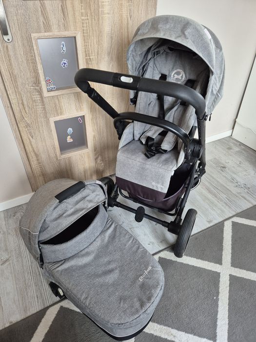 Wózek Cybex Balios S spacerówka gondola cot s, Manhattan grey rama cza