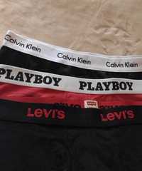 Levi's, Calvin Klein, Playboy/ 3 x bokserki męskie, majtki