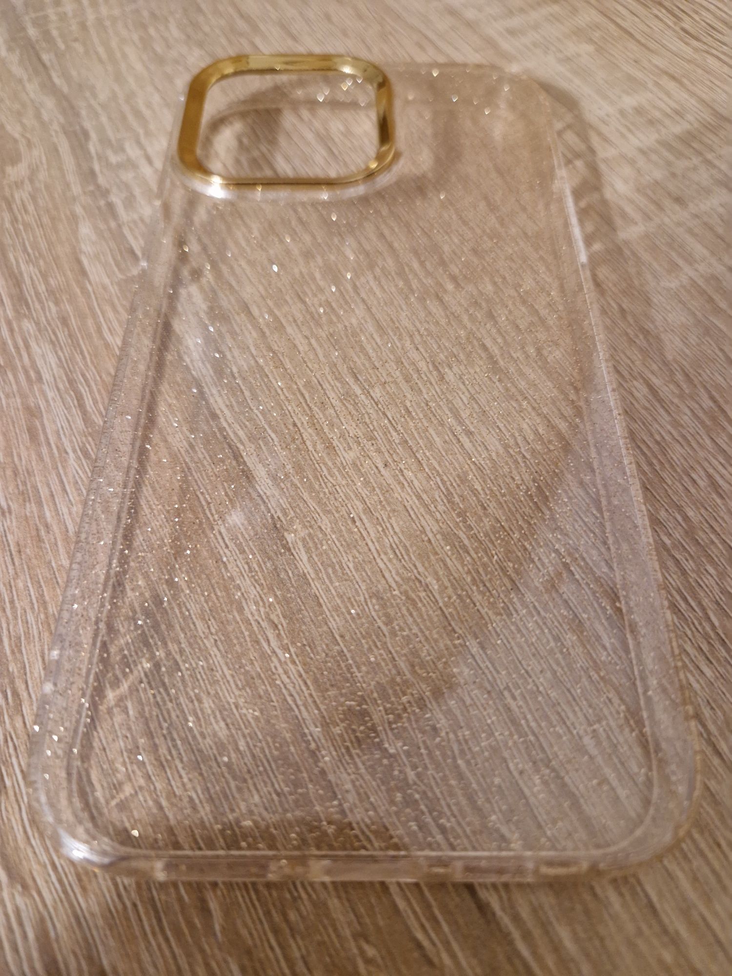 Etui Tel Protect Gold Glitter Case do Iphone 14 Pro złoty