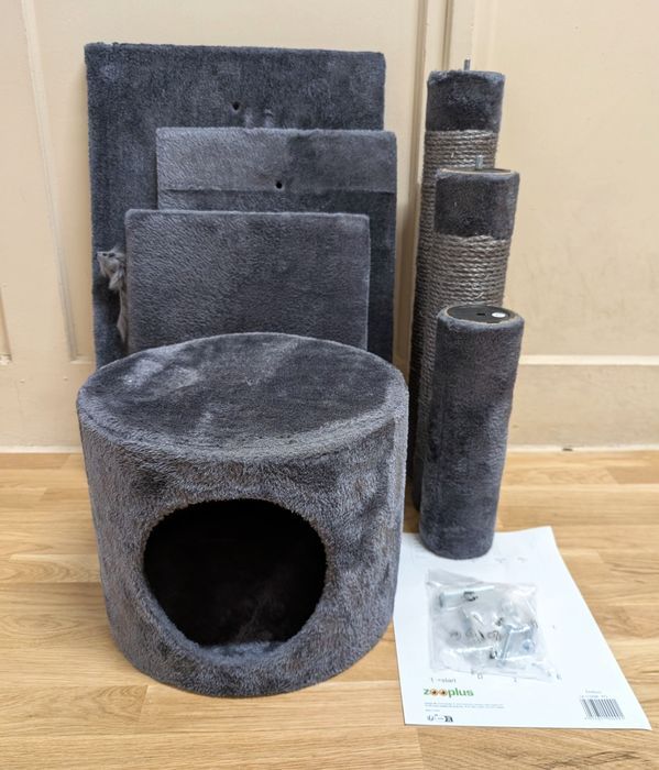 Erebus Drapak dla Kota Ciemnoszary 58x38x103,5cm ŚREDNIEJ WIELKOŚCI