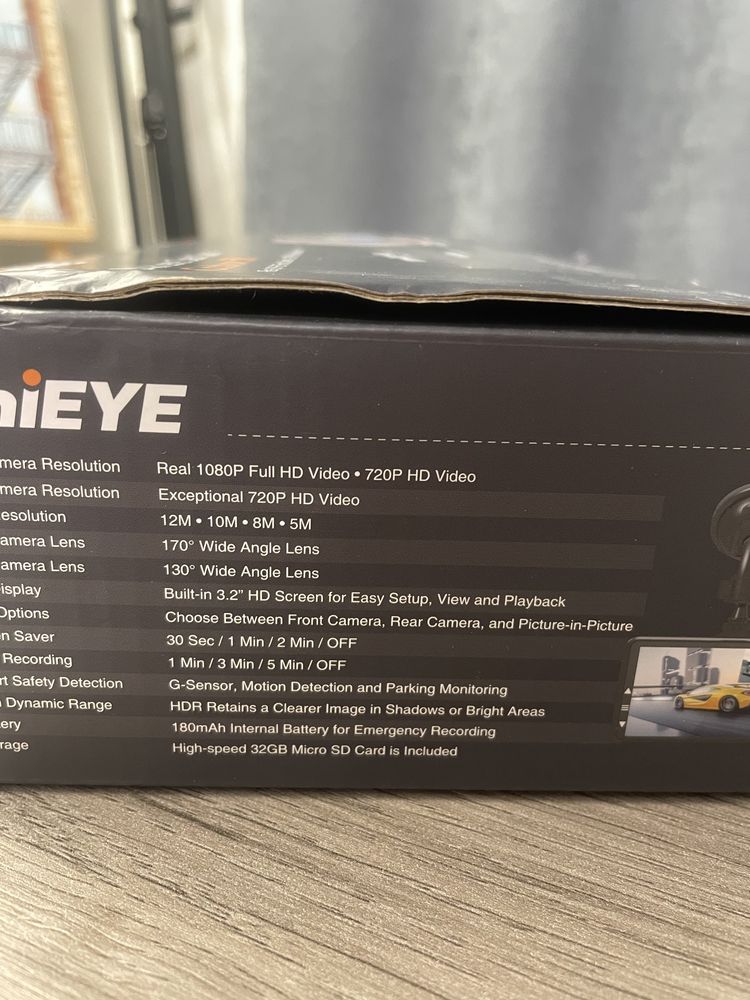 Відеореєстратор ThiEYE на 2 камери Carbox 5R 1080P FullHD