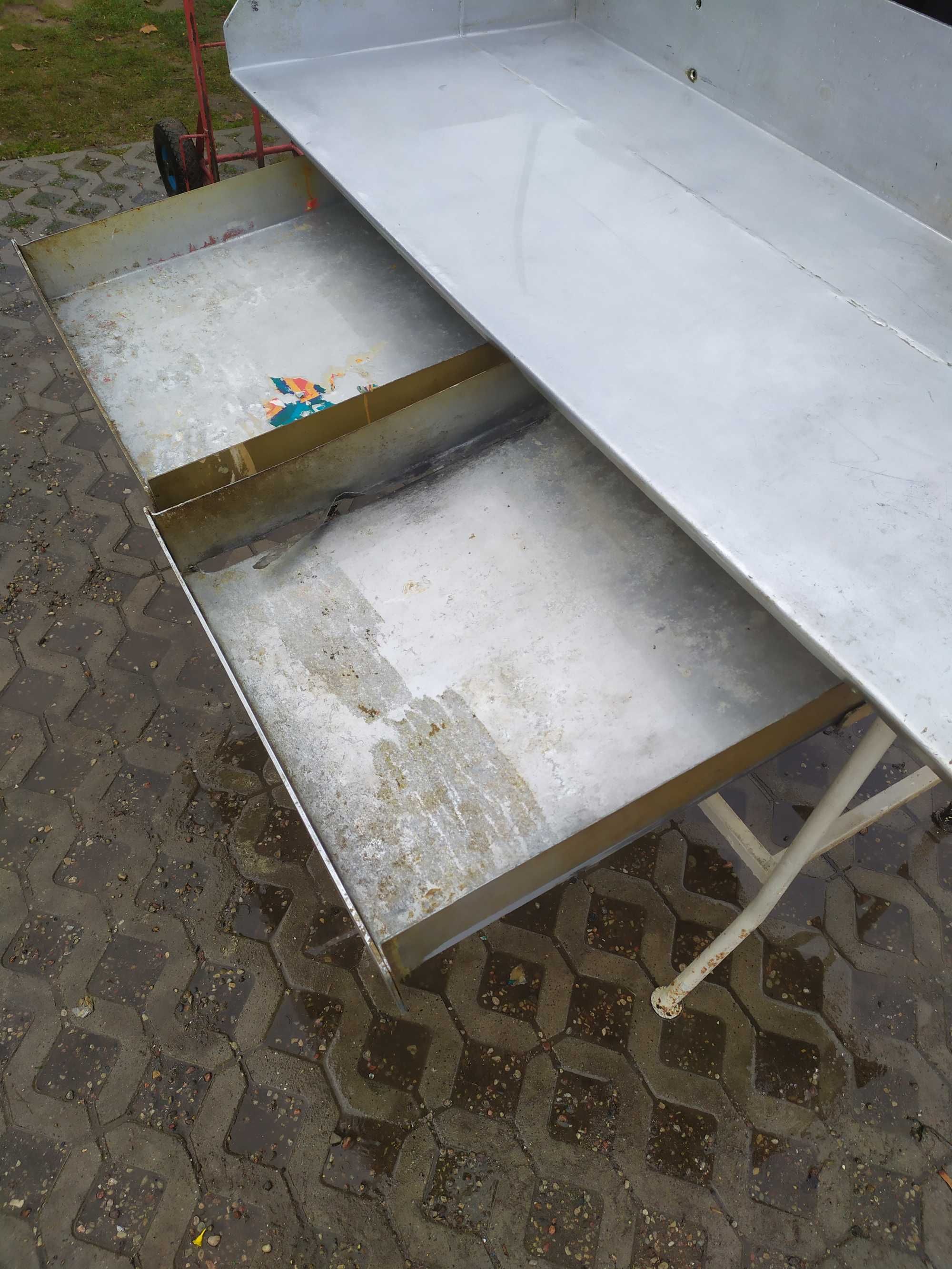 stół aluminiowy masarski gastronomiczny rozbiory garażowy blat garażu
