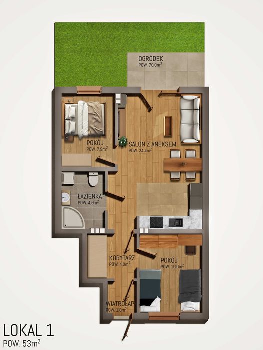 Nowe Mieszkanie w spokojnej okolicy w centrum RUMIA 85m2