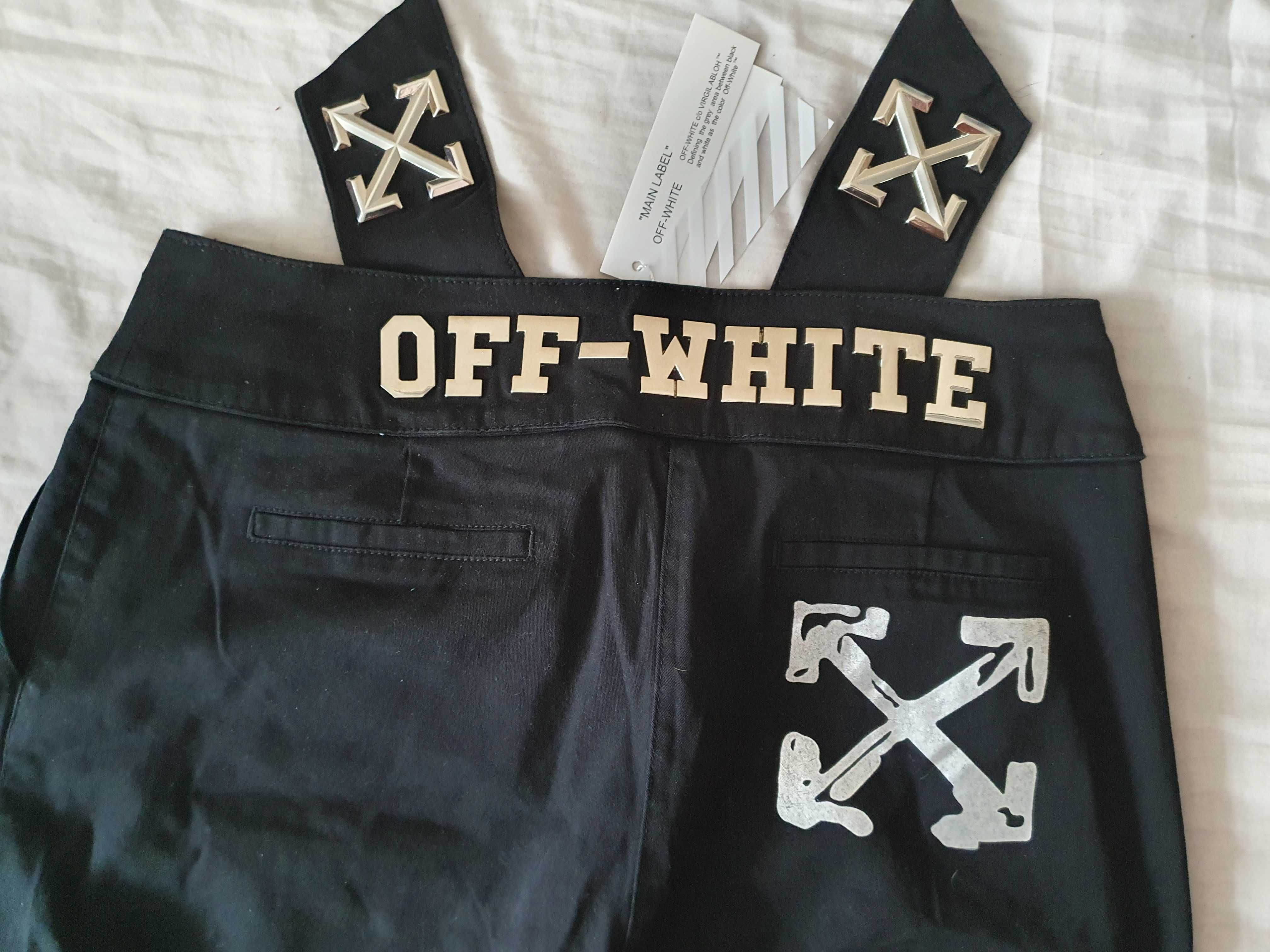 NOWE joggery spodnie damskie Off-White 29 blaszka logo super na prezen