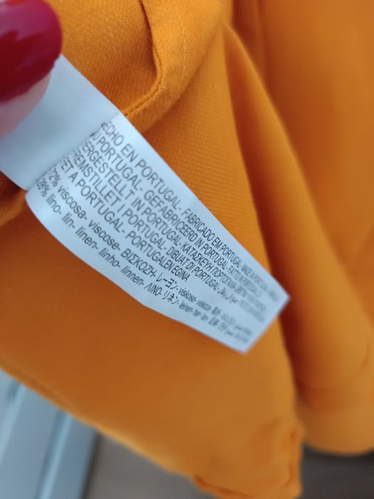 Sukienka kopertowa midi Massimo Dutti z lnem, rozm.S