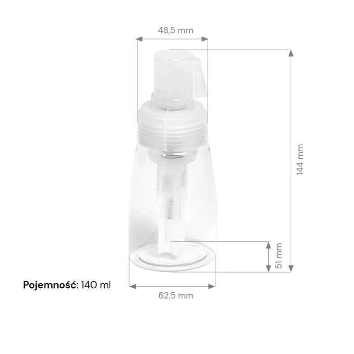 10 sztuk Butelka z pompką trąbką 140 ml - Wygodne dozowanie
