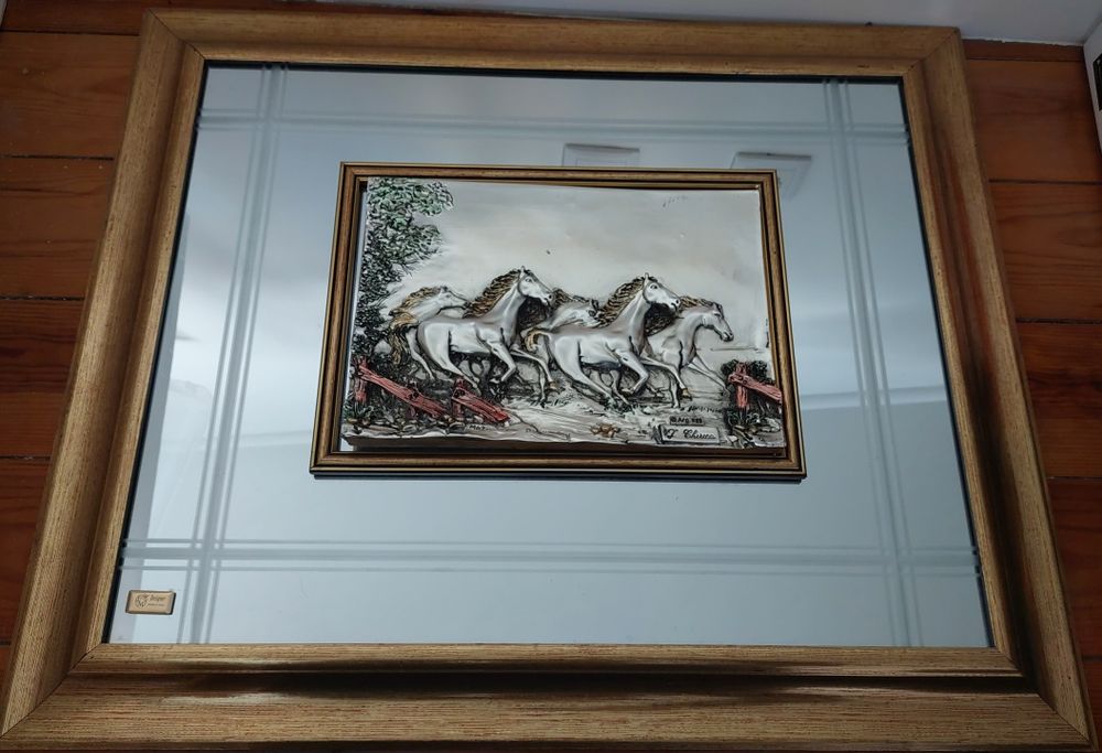 Quadro/espelho Prata Arg 925 italiano