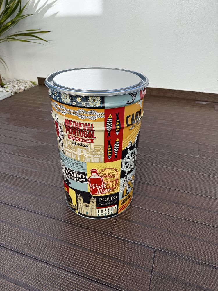 Lata para arrumação/decoração