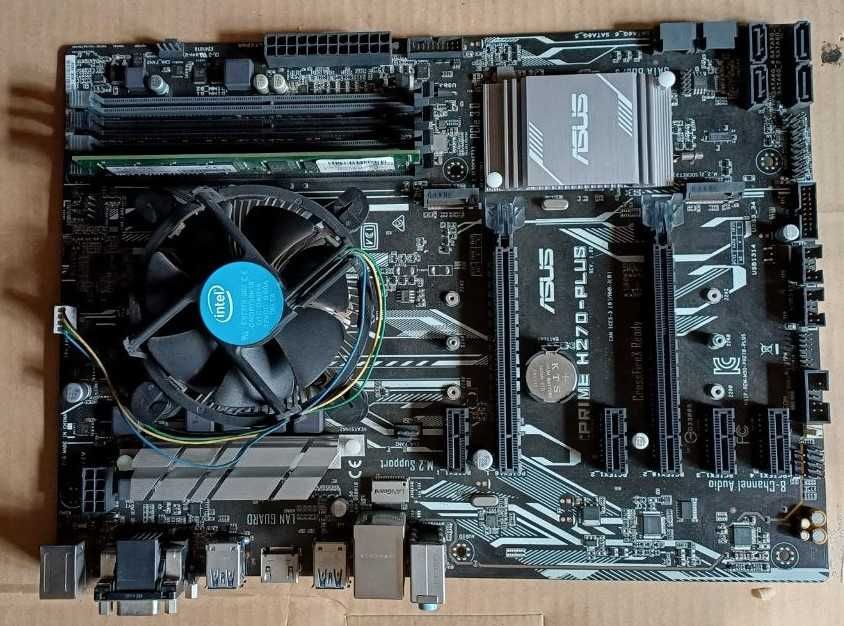 Материнська плата Asus H270-Plus + Intel Сeleron 3930 + пам'ять 4Гб