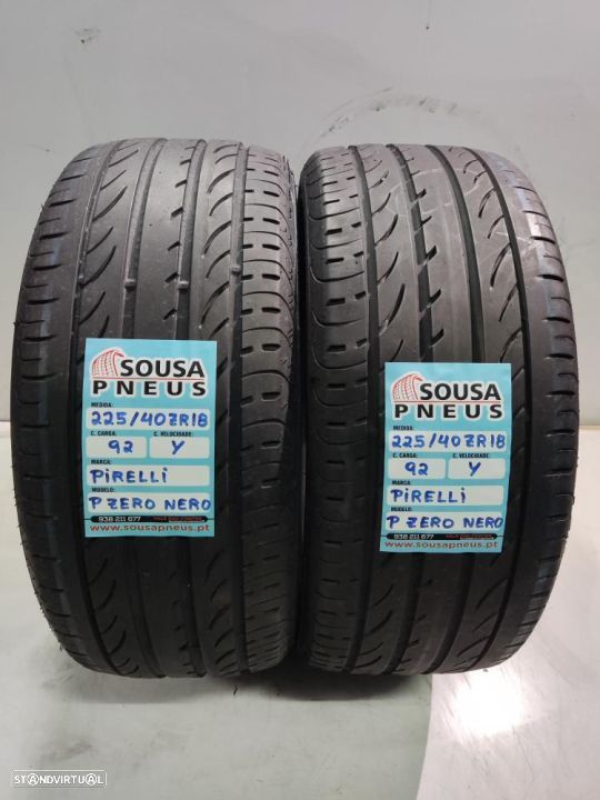 2 pneus semi novos 225-40r18 pirelli - oferta dos portes 130 EUROS