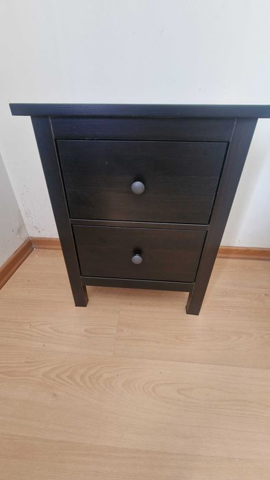 2 Mesas de cabeceira HEMNES c/2 gavetas
