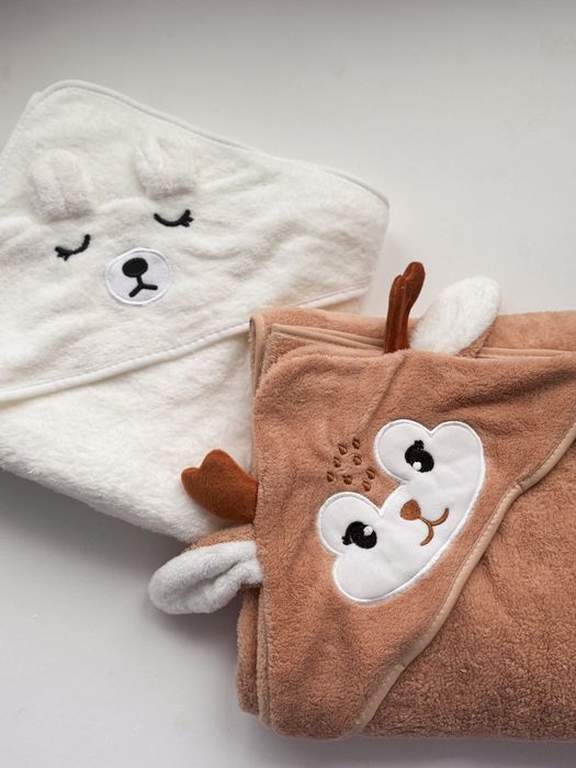 Рушник, полотенце дитяче з капюшоном / кутиком для купання, с уголком