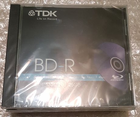 Blu Ray TDK BD-R 25GB x4 BOX