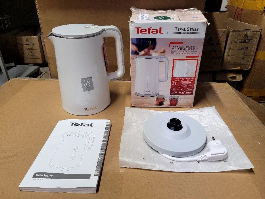Czajnik tefal Sense 1,5L jak nowy elegancki biały