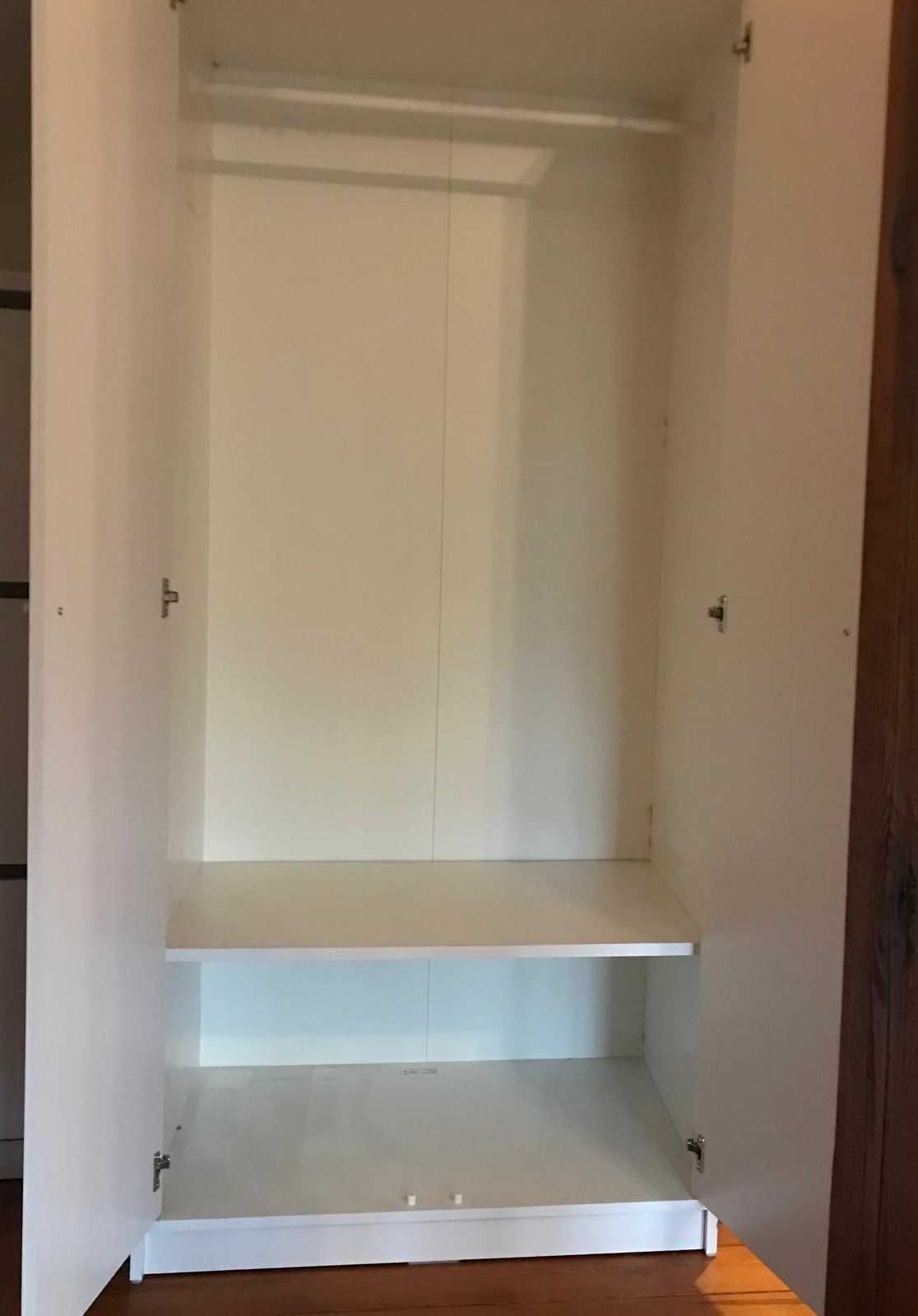 KLEPPSTAD Szafa/2 drzwi, biały, 79x176 cm Ikea