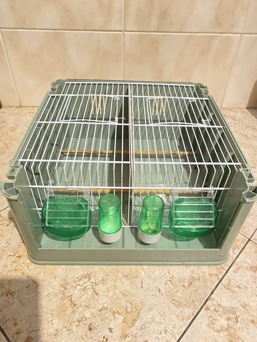 Gaiola de trasporte para canários
