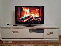 Movel de TV Branco com espelho