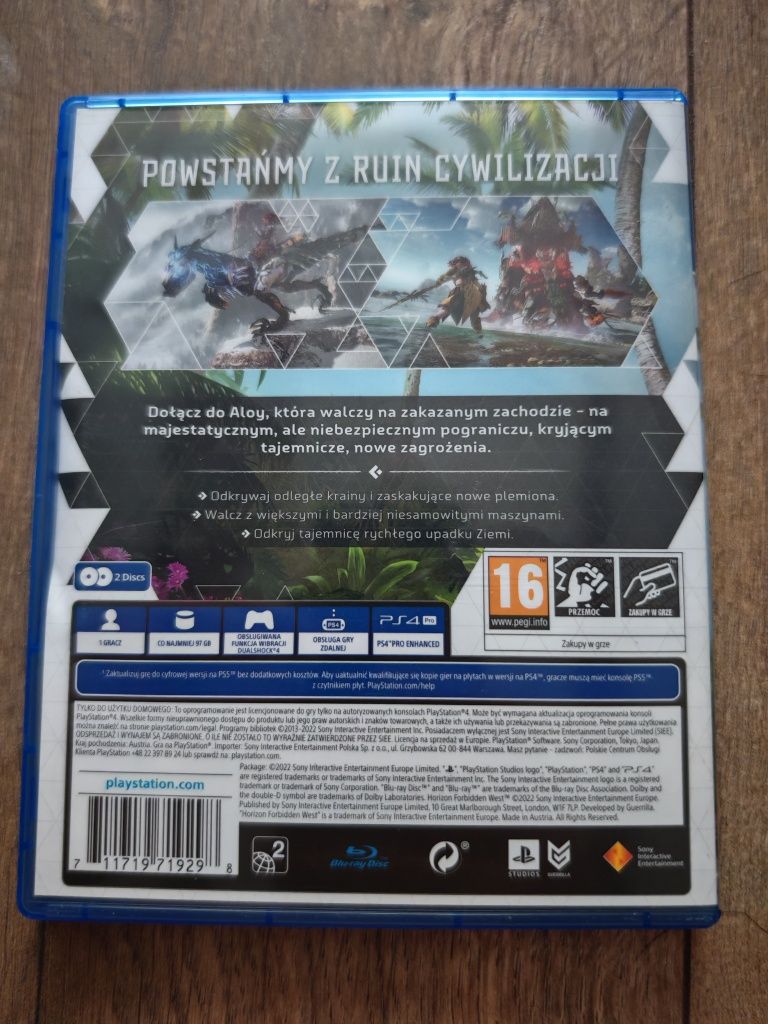 Horizon forbidden west ps4 PlayStation 4 5