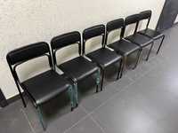 Нові офісні стільці зі шкірозамінника (чорні)