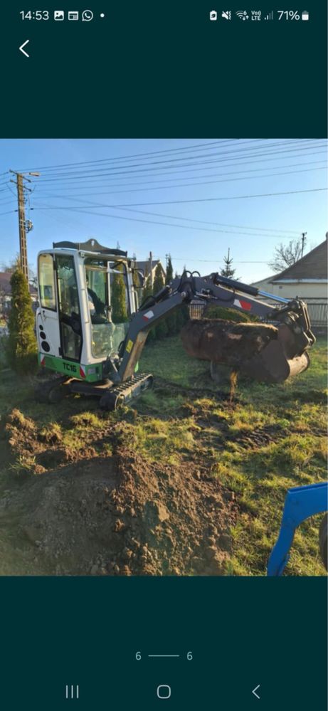 Minikoparka Terex  2015rok 2350mth