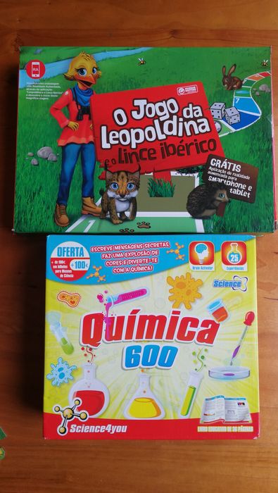 Jogos Química 600 Science for you 8 anos + Leopoldina e o Lince iberic