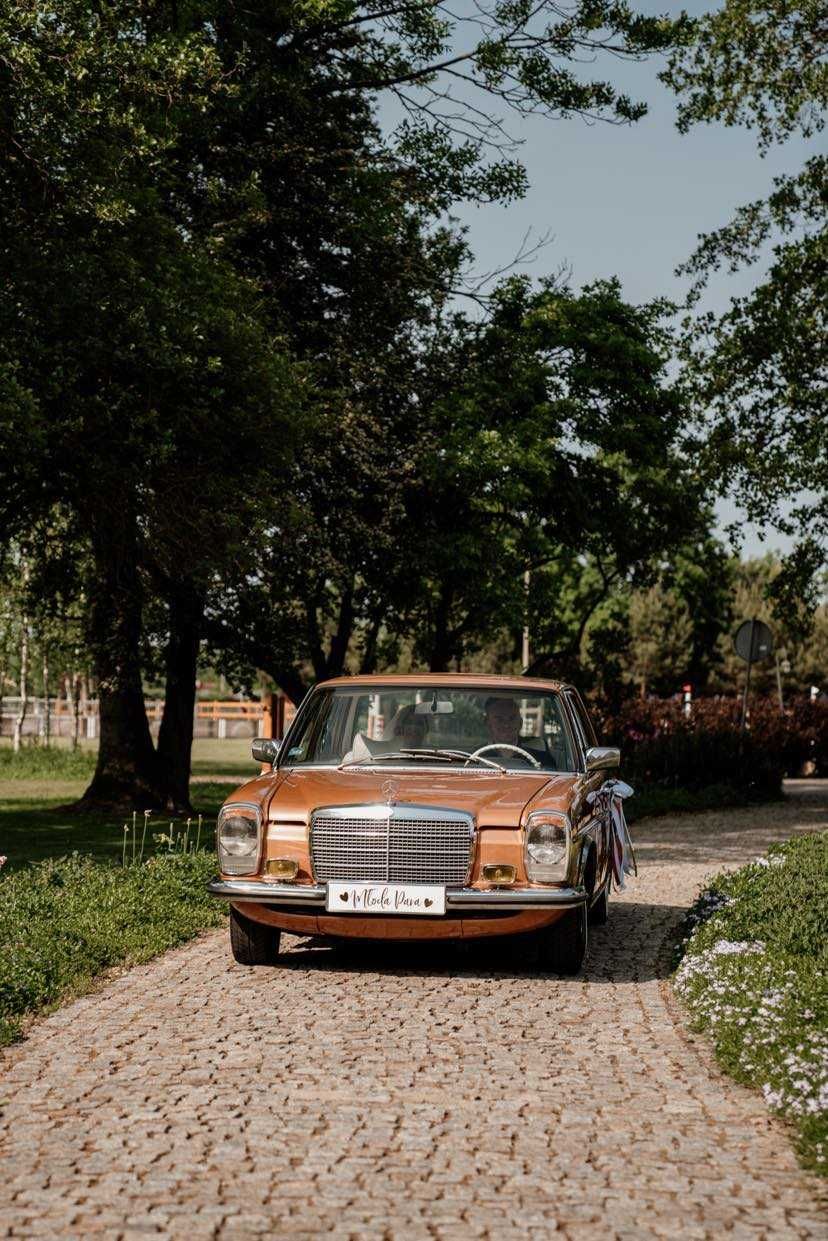 Auto do ślubu - Złoty Mercedes W115