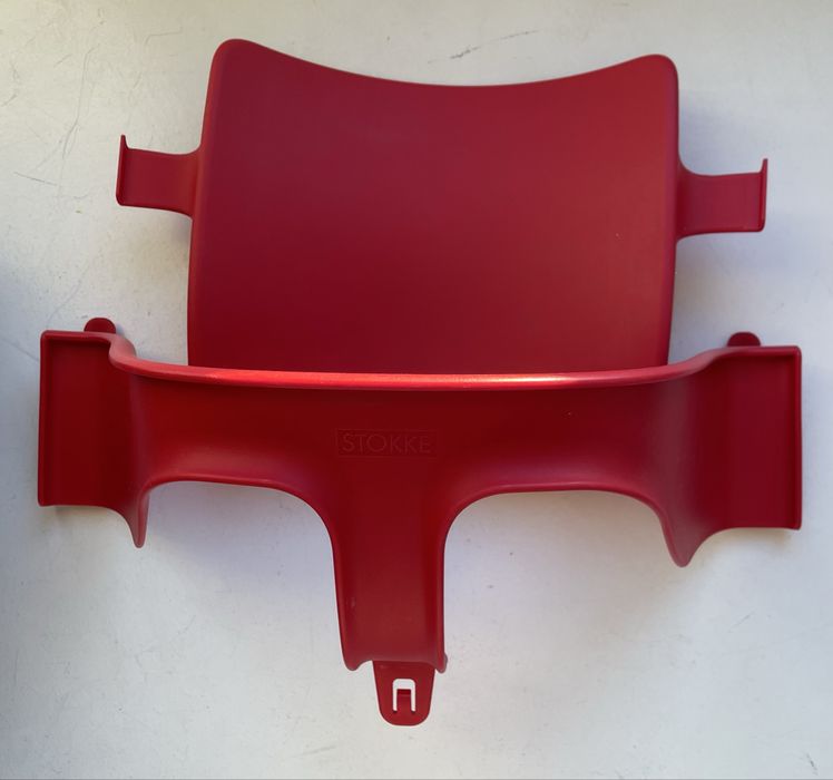 Cadeira stokke + tripp trapp + arnês (cinto) vermelho