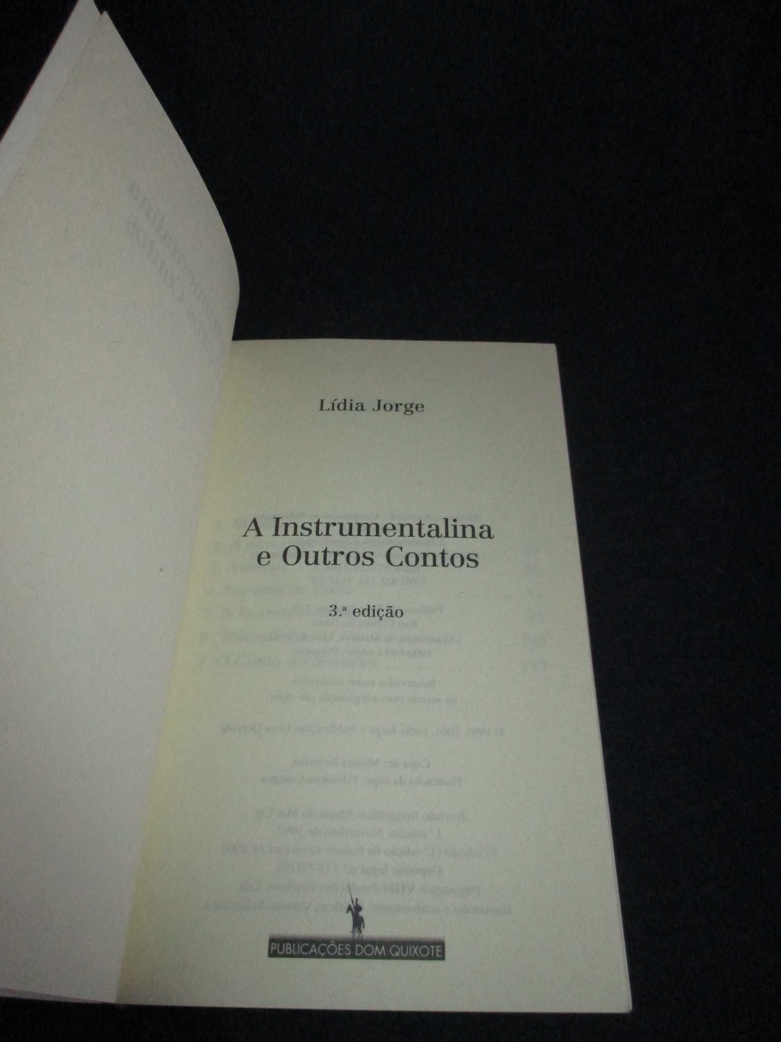 Livro A Instrumentalina e Outros Contos Lídia Jorge