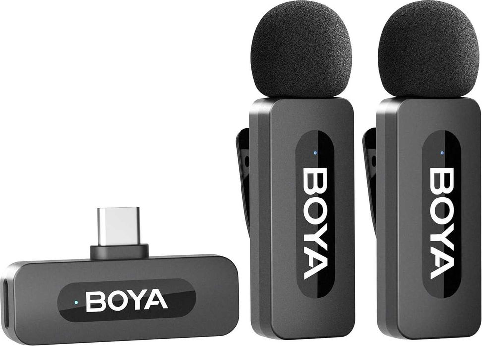 mikrofony krawatowe BOYA BY-V20 USB-C na klips do SMARTFONA PRO