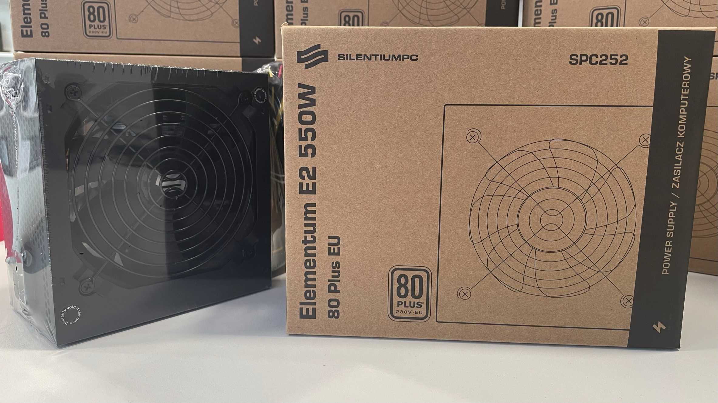 OD RĘKI Nowy Zasilacz SilentiumPC E2 550W 80Plus Koszalin GW24 FV23%