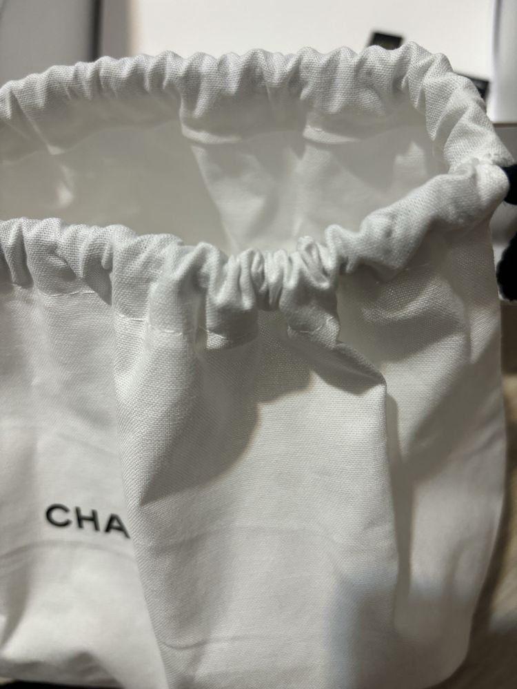 Chanel woreczek bawelniany + maskara Chanel