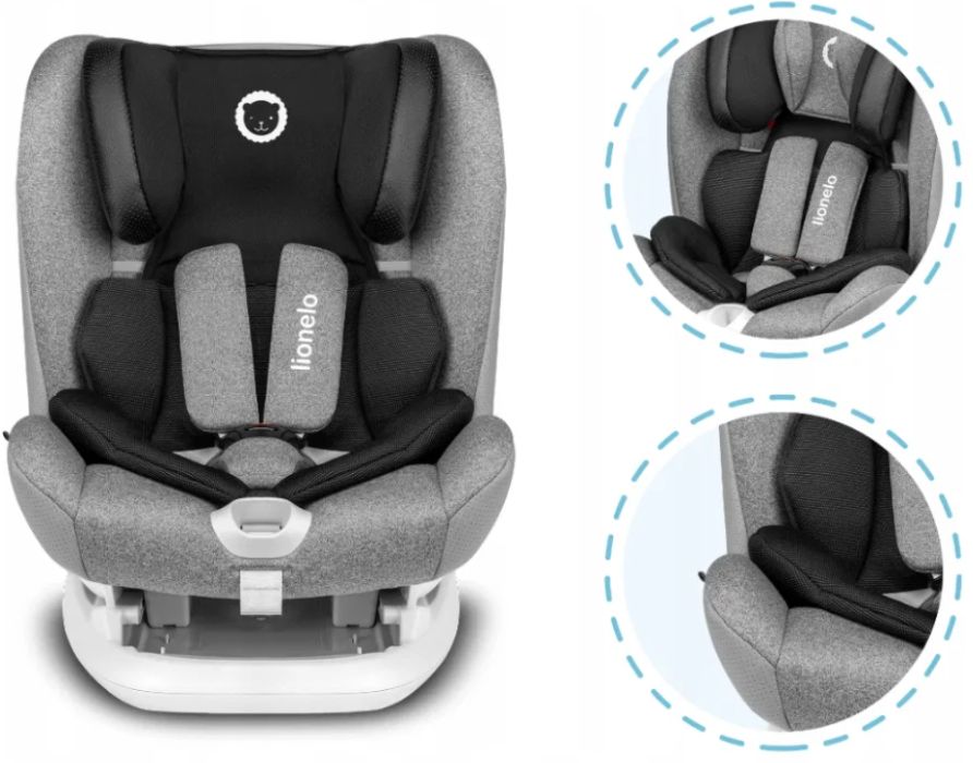 NOWY Fotelik samochodowy Lionelo OLIVER Isofix lub pasy 9-36 kg