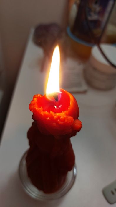 Свічка Берегиня ритуальна з натурального бджолиного воску Ручна робота