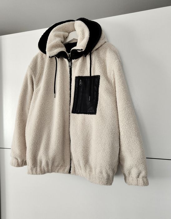 Kurtka Massimo dutti 36 S baranek bomber oversize