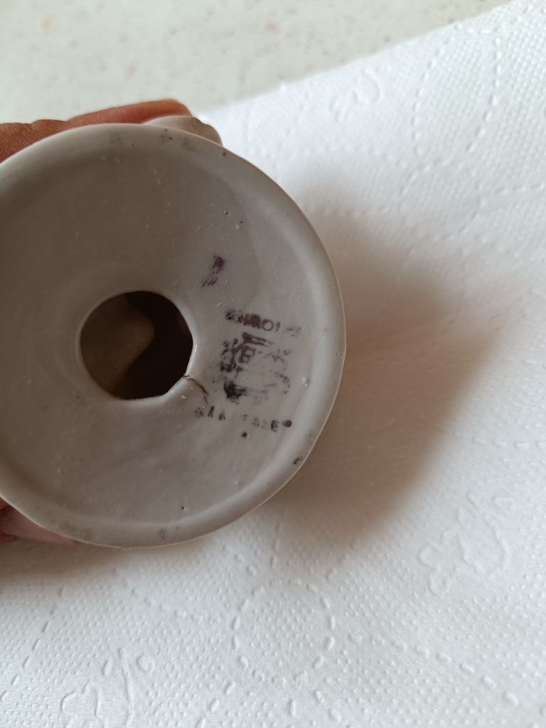 Figurka porcelanowa dwa labadki Steatyt Katowice