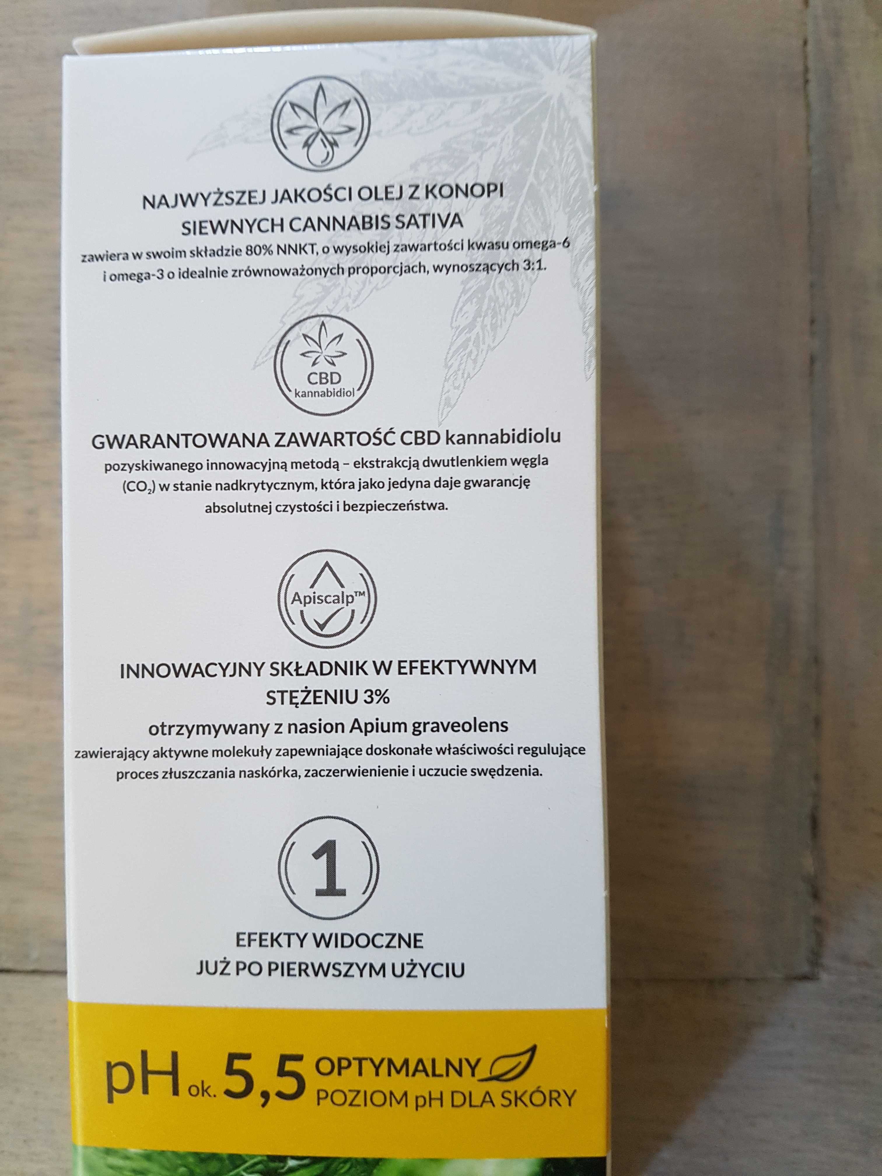 CUTIS P przeciwłupieżowy szampon konopny CBD 150ml termin 11.2026