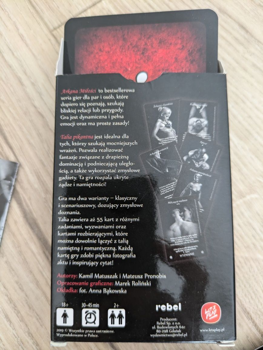 Gra karciana dla par Arkana Miłości