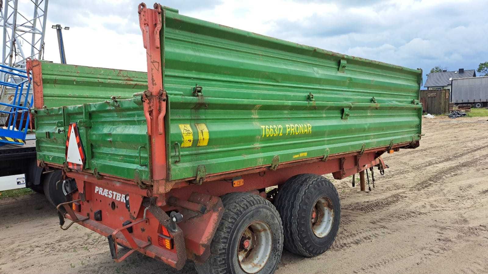 Pronar 663/2 wywrotka kiper tandem hamulec hydrauliczny 2 osie vat 23