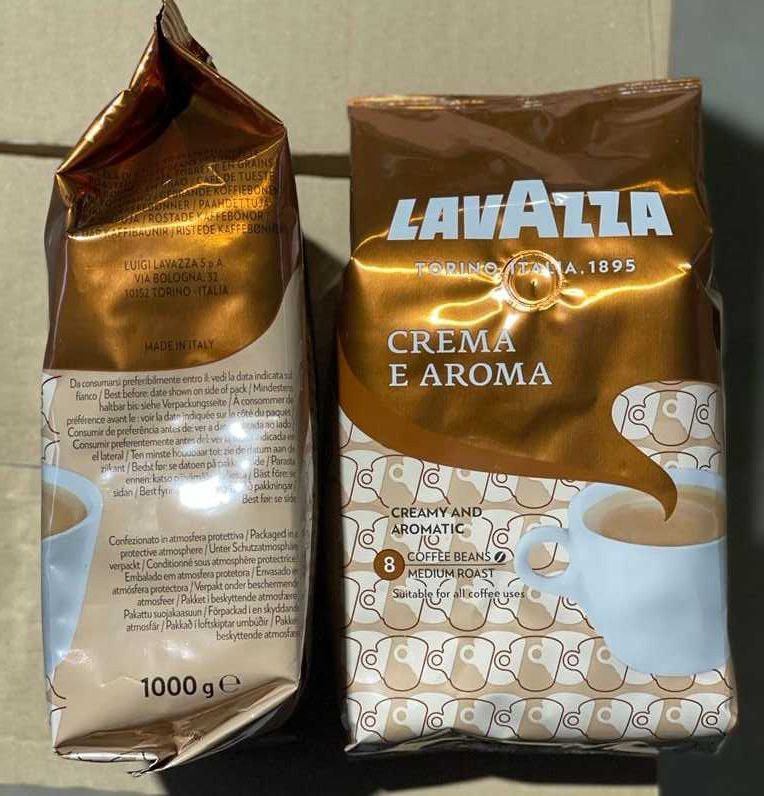 Кофе в зернах Lavazza Crema e Aroma 1кг. Италия. Опт и розница