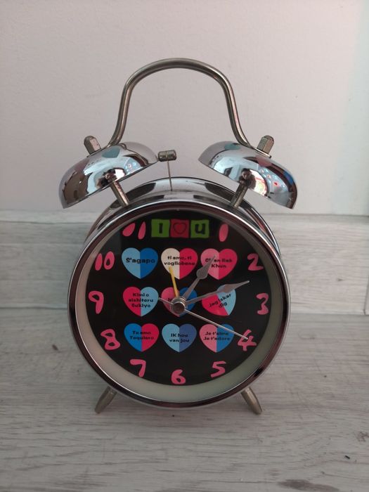 Retro vintage zegar zegarek stojący do pokoju dziecięcego dziewczęcego