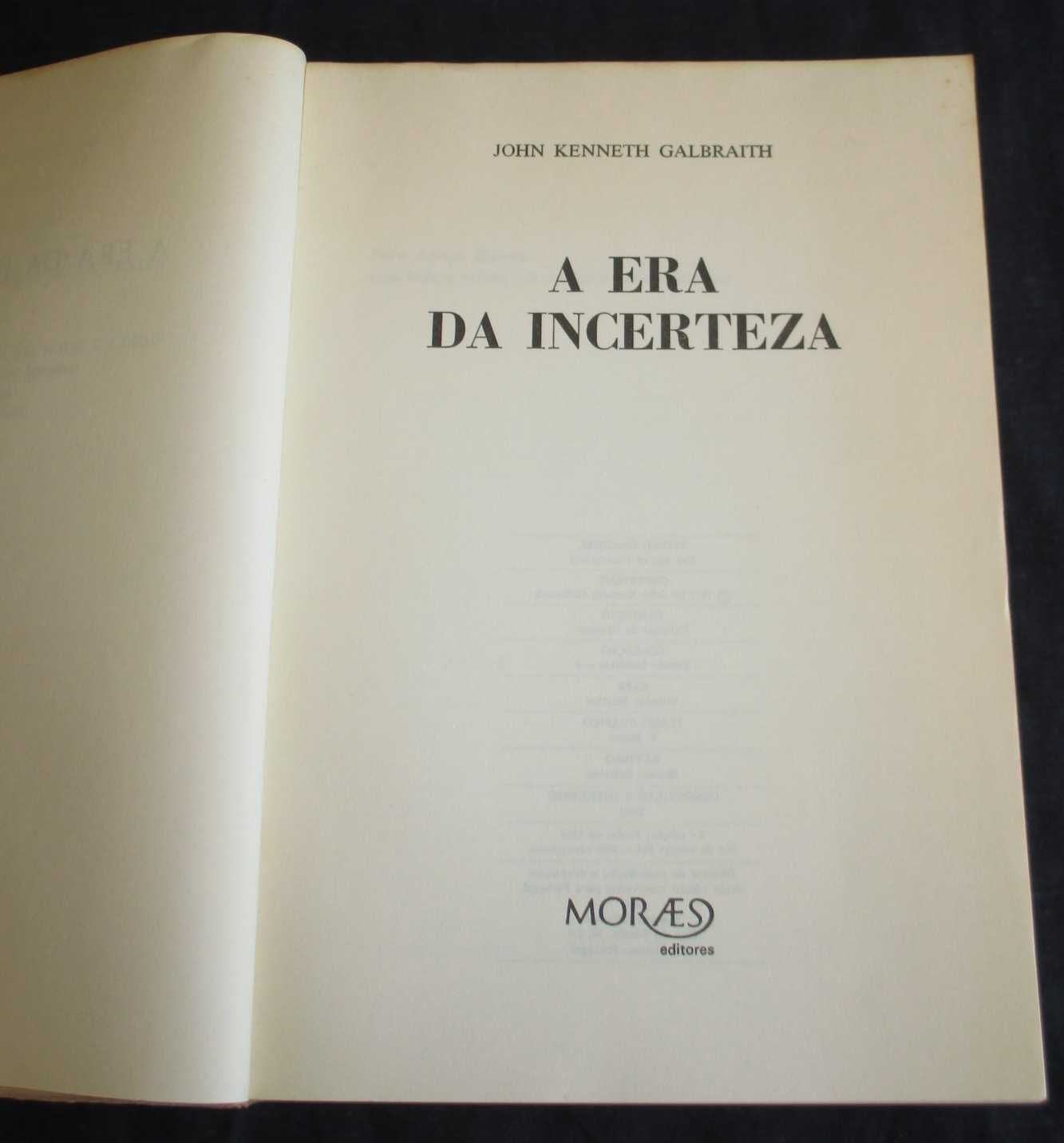 Livro A Era da Incerteza John Kenneth Galbraith