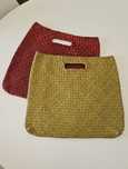 2 Malas / sacos / bolsas em verga (verde e vermelho)