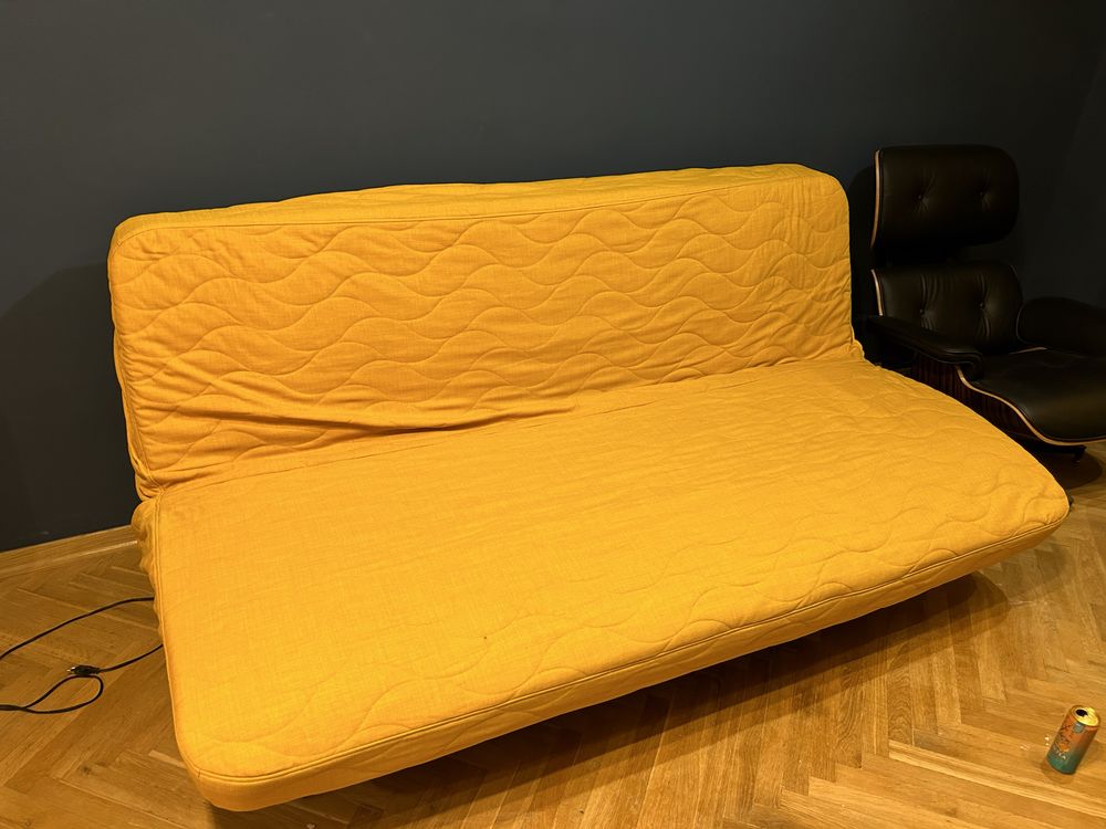 Łóżko rozkładane Sofa Kanapa Ikea Nyhamn sprężyny kieszeniowe