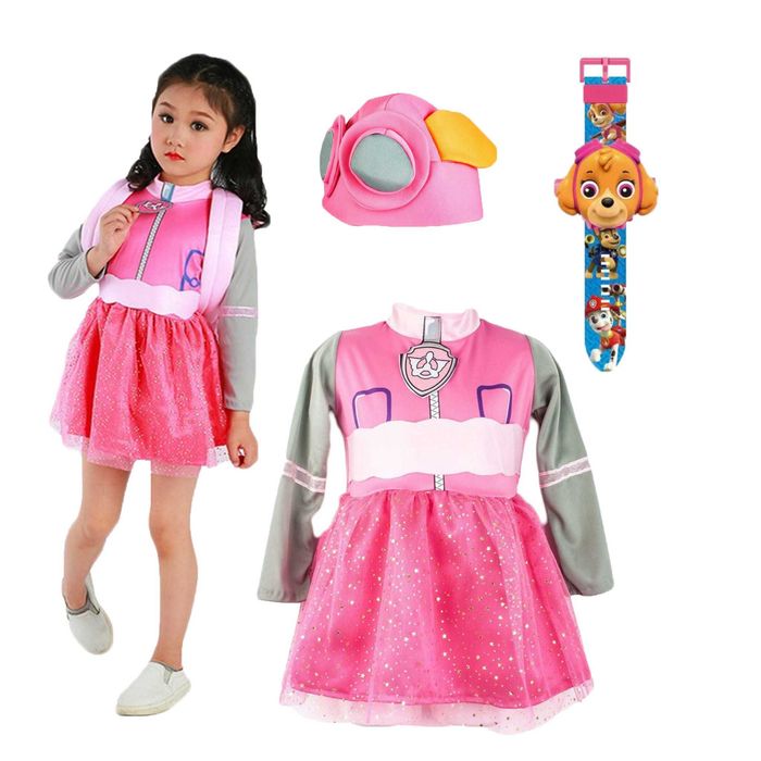 Strój kostium skye psi patrol + zegarek rozmiar L