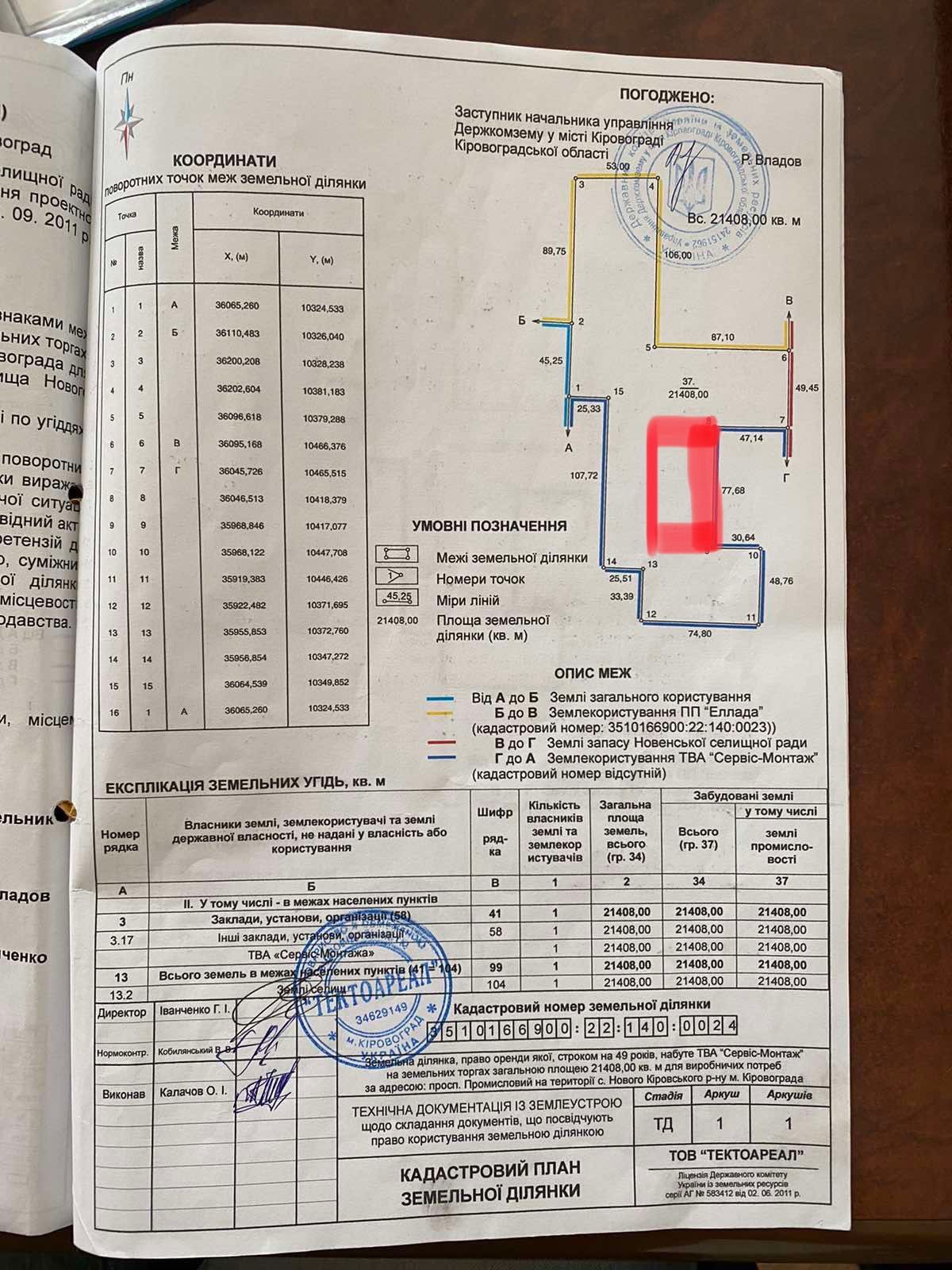 Продам участок 0,5га в черте города в промзоне, Кропивницкий